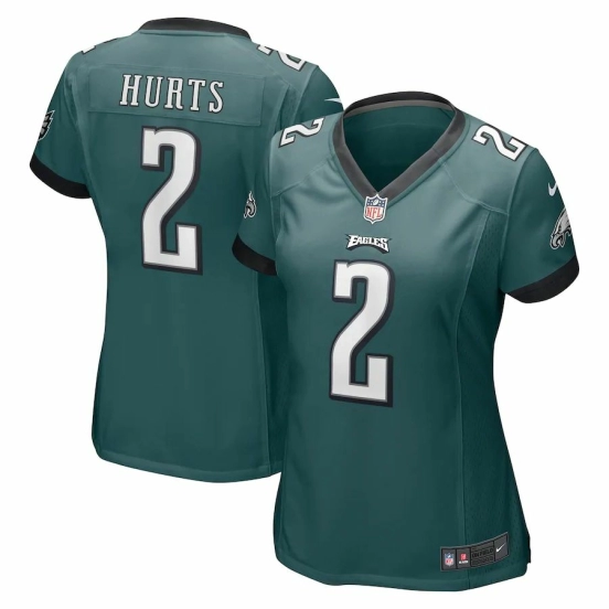 Women's Jalen Hurts Midnight Green Player Limited Team Jersey