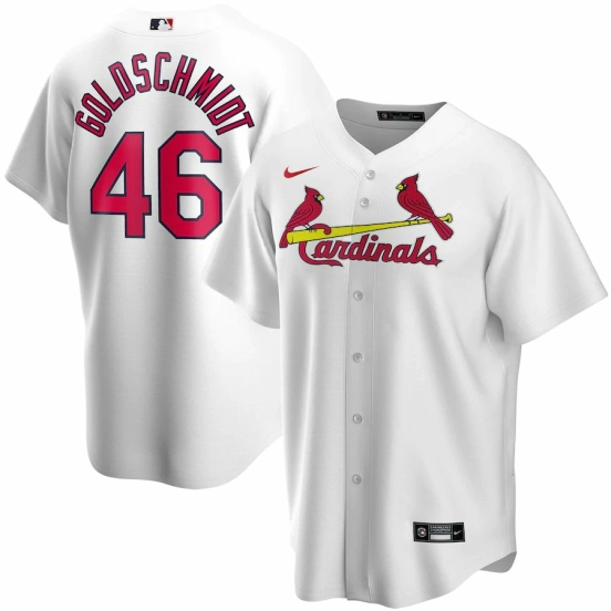 Men's Paul Goldschmidt White Home 2020 Player Team Jersey