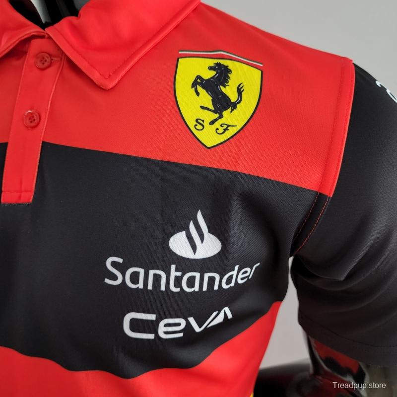 2022 F1 Ferrari Red/Yellow Polos #0006
