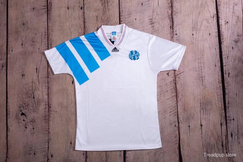 RETRO 92/93 Marseille Home Soccer Jersey