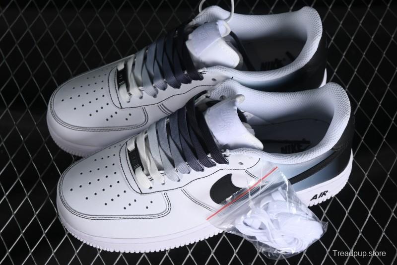 Nike Air Force 1 '07 Low Custom Anime Theme Gradient Brown Swoosh Casual Sneakers - FN0366-103