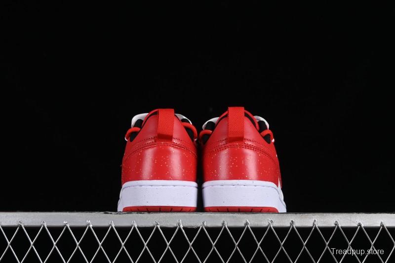 Nike Court Borough Low-Top Casual Sneakers with Dragon Emblem and Splatter Ink Vibe Style - DV5456-600