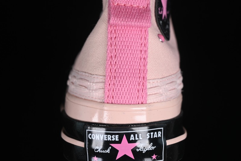 Converse Chuck 70s High Top Casual Sneakers in Black and Pink - A09541C