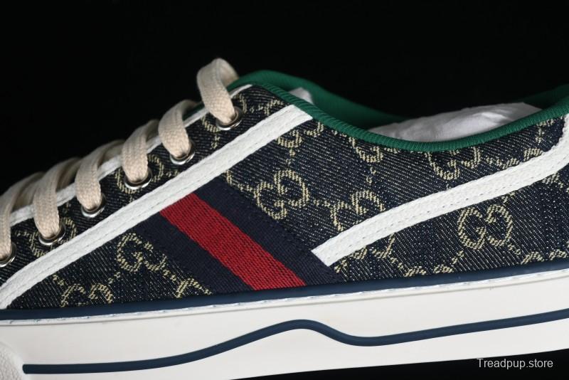 Gucci Tennis 1977 Print Sneaker Retro Casual Canvas Shoes - 02JPO9064