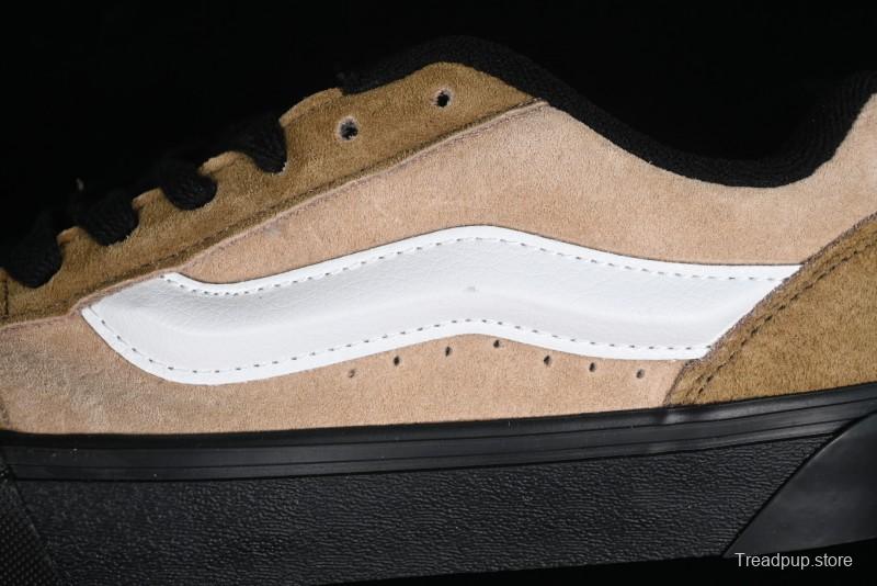 Vans Classics Knu Skool Retro Chunky Tongue Skate Shoes in Black/Brown - VN000CP6BXC