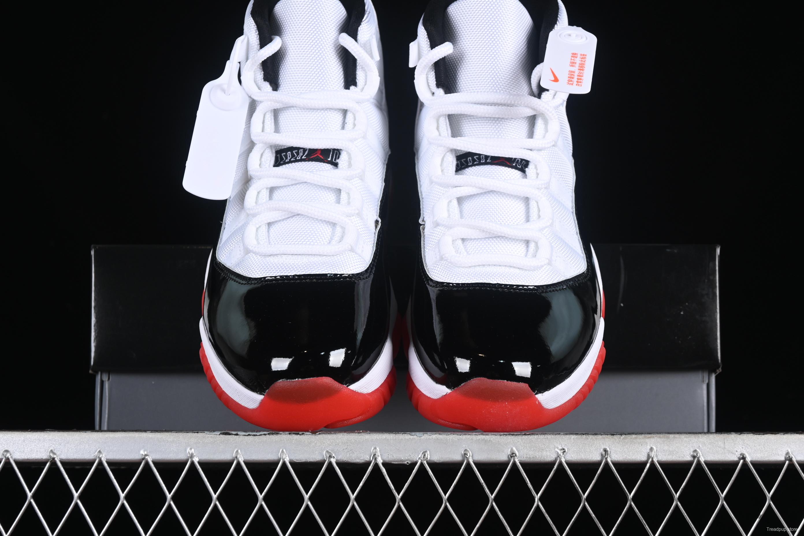 Nike Air Jordan 11 Retro Basketball Shoes with Patent Leather and Carbon Fiber Plate - CT8012-106