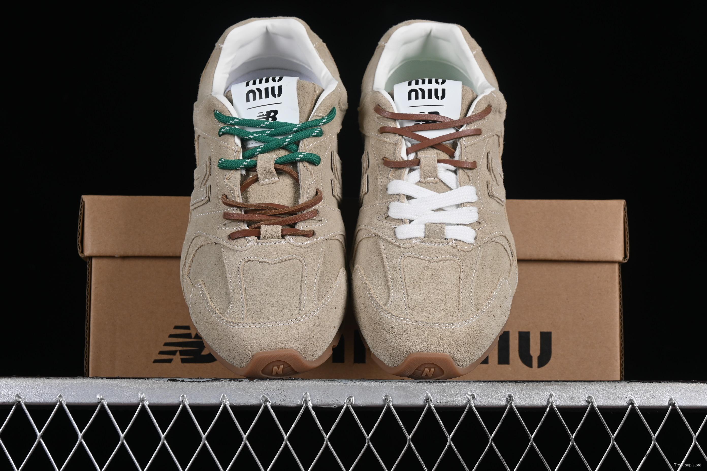 MiuMiu x New Balance 530 Low-Top Classic Retro Casual Running Sneakers in Brown - 530