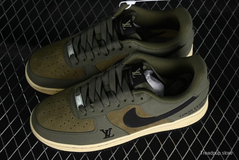 Nike Air Force 1 '07 Low LV Collaboration - Military Green Casual Sneakers - BA8806-223