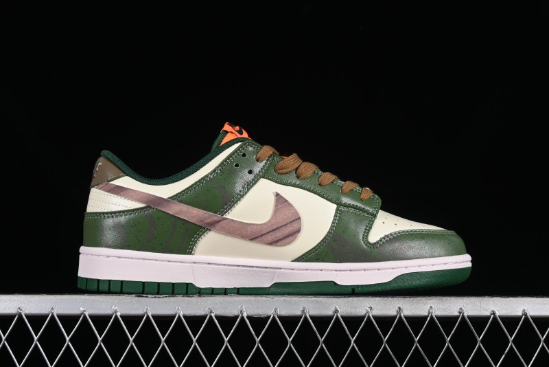 Nike Dunk Low Panda Prank Street Racing Lightyear Distressed SB Strap Low-Top Casual Sneakers - DD1391-300