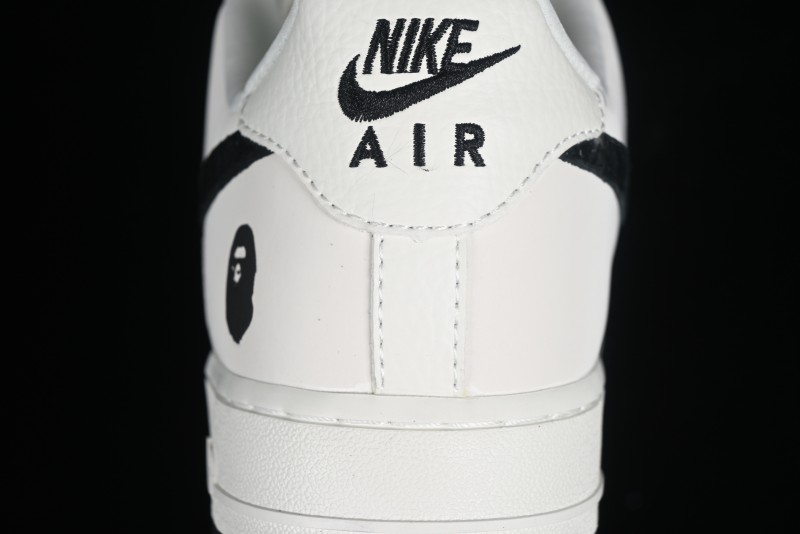 Nike Air Force 1 '07 Low BAPE Collaboration - White Black Camo Casual Sneakers - BA8806-845