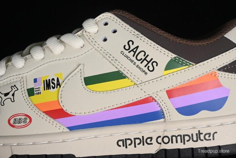 Nike SB Dunk Low Apple Colorway Low-Top Casual Skateboarding Shoes - MU0232-368