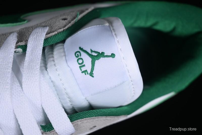 Nike Air Jordan 1 Low Golf Shoes Grey White Green - DD9315-112
