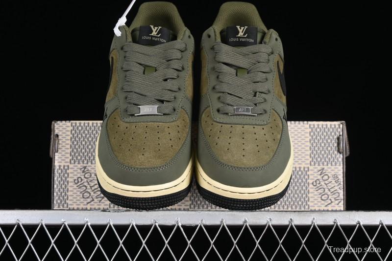 Nike Air Force 1 '07 Low LV Collaboration - Military Green Casual Sneakers - BA8806-223