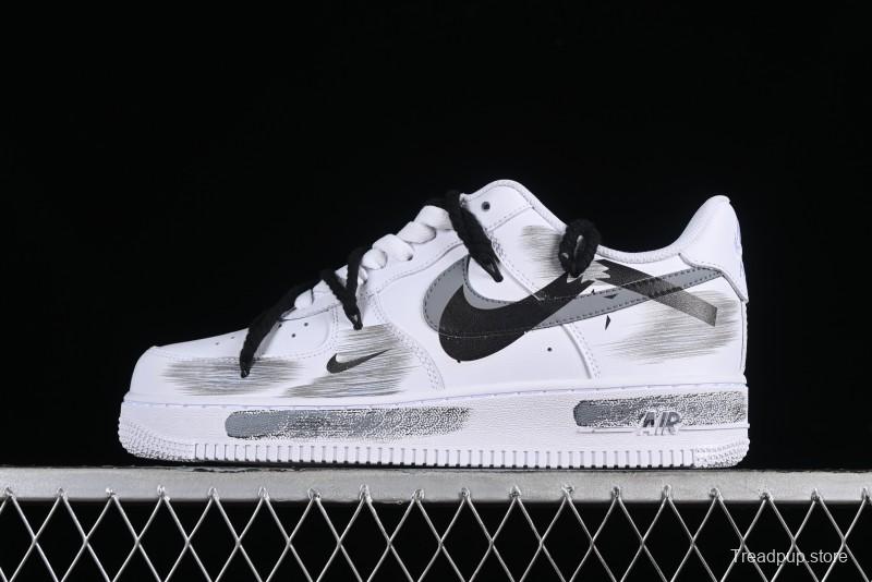 Nike Air Force 1 '07 Low Custom Anime Theme Spray Paint Swoosh Casual Sneakers - ZH0316-011