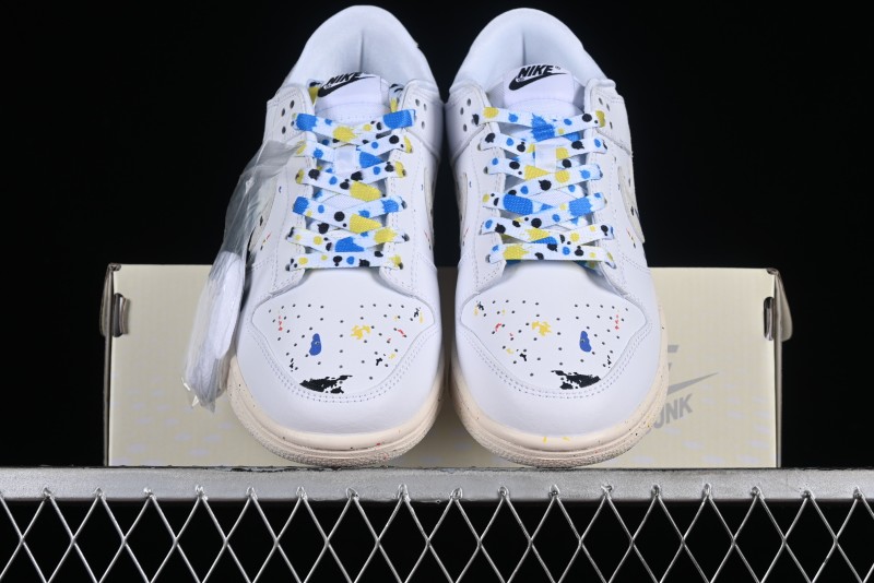 Nike SB Dunk Low Color Ink Splash Anniversary Custom Low-Top Casual Skate Shoes - FC2025-305