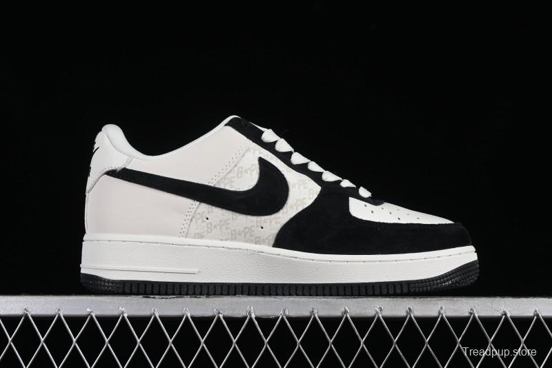 Nike Air Force 1 '07 Low BAPE Collaboration - White Black Camo Casual Sneakers - BA8806-845