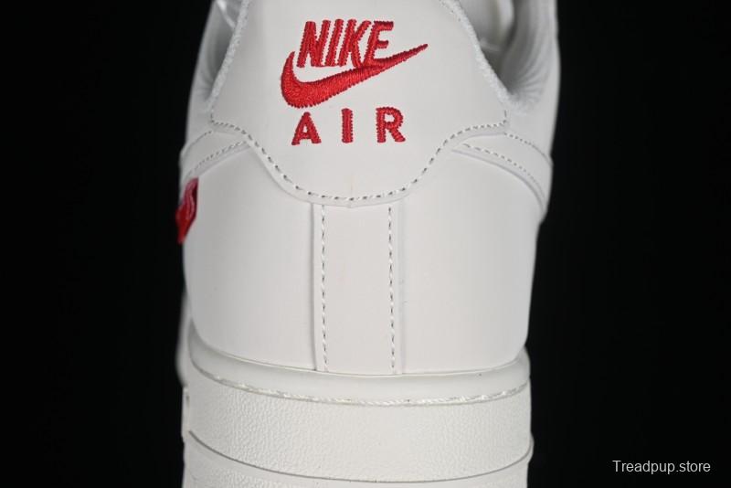 Supreme x Nike Air Force 1'07 Low Off-White Casual Skate Shoes with Zoom Air Cushion - HD1968-007