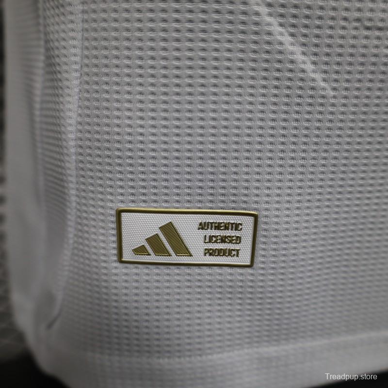Player Version 25/26 Arsenal White with Emirates Sponsor Jersey