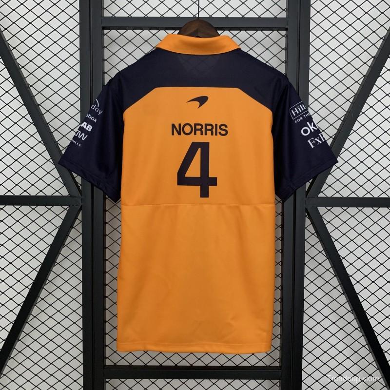 2025 F1 Formula Orange/Navy Mclaren Jersey