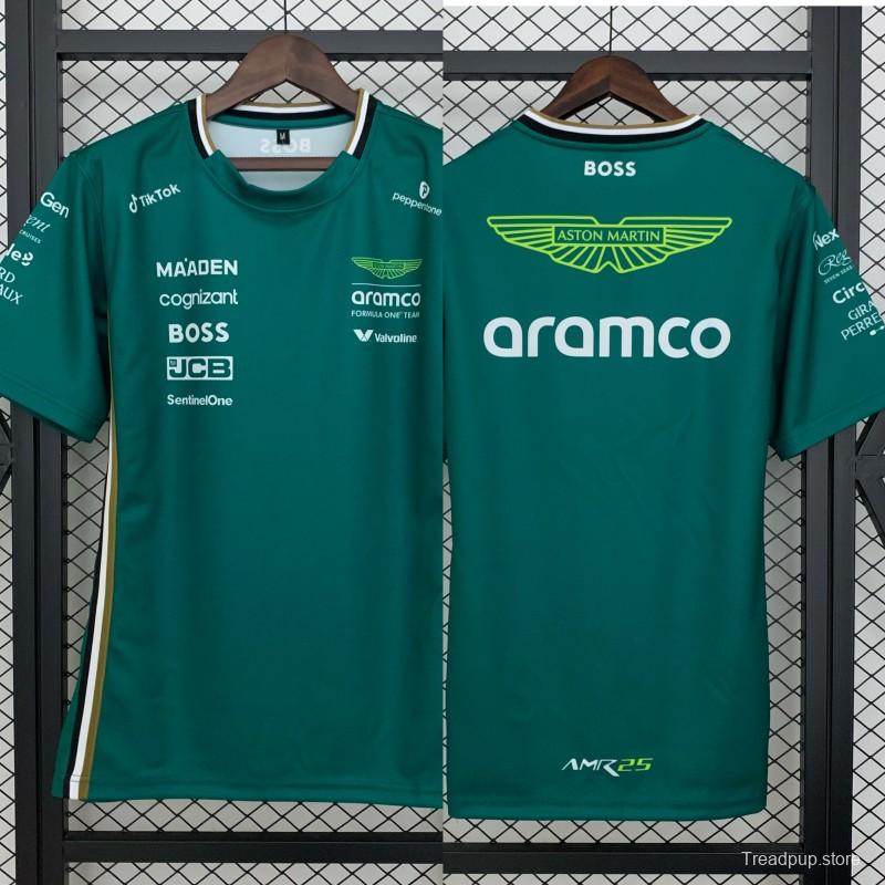 2025 F1 Formula Aston Martin Green T-Shirt