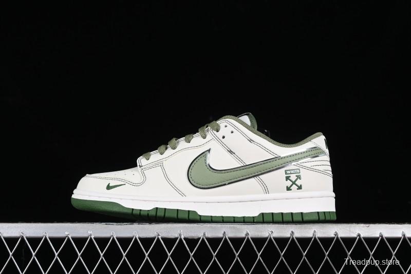 Nike SB Dunk Low OFF-WHITE Collaboration - Anniversary Premium Custom Low-Top Casual Sneakers DJ2024-002