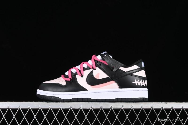 Nike Dunk Low SB Raspberry Mousse Pink Strap Casual Skate Shoes - CW1590-100