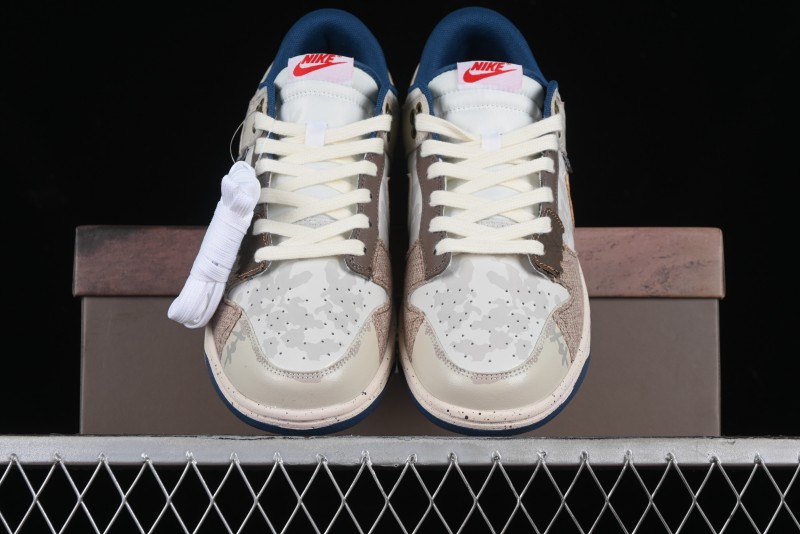 Nike SB Dunk Low Panda Prank Pioneer Knight Survival Beige Brown SB Strap Low Top Casual Skate Shoes - DD1391-400