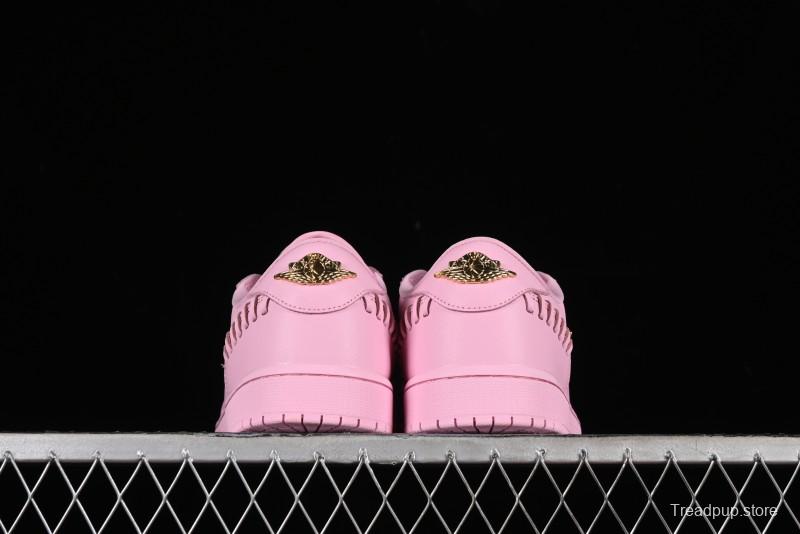 Nike Air Jordan 1 Low "Method of Make" Casual Sneakers with Woven Detailing - FN5032-600