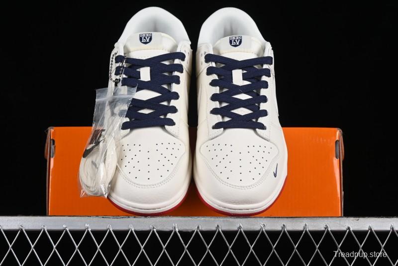Nike SB Dunk Low LV Collaboration - Beige Red Blue Dual Color Anniversary High-End Custom Low-Top Casual Sneakers - XX2025-333