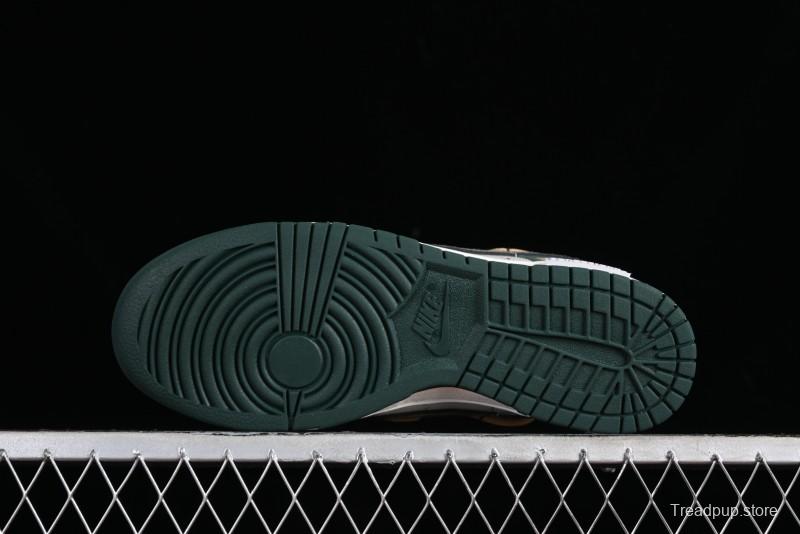 Nike Dunk Low Panda Prank Jungle Crossing - Green Wild Floating Abyss Beige Brown Green SB Lace-Up Low-Top Casual Skate Shoes - FD0350-133