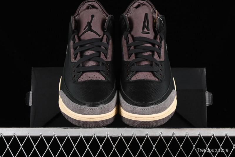 Nike A Ma Maniere x Air Jordan 3 Retro Black Sneakers - FZ4811-001