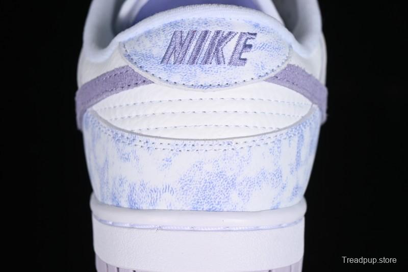 Nike SB Dunk Low Premium White Light Purple Skateboarding Shoes - DM9467-500