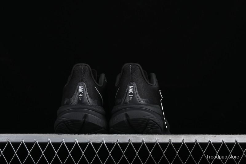 HOKA ONE ONE MACH 6 Flagship Racing Shoes with Carbon Plate Technology and Asymmetric Design - 114791 BLACK