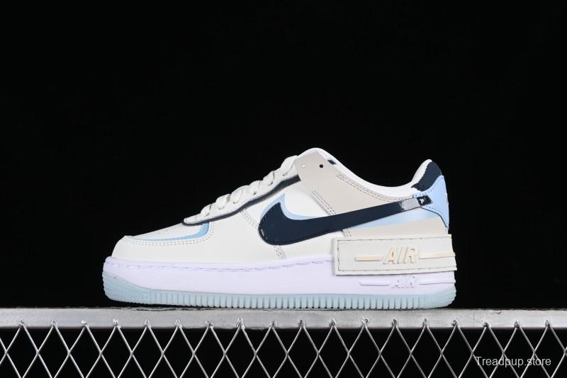 Nike Air Force 1 Shadow Lightweight Elevated Low-Top Versatile Sneakers - DZ1847-107