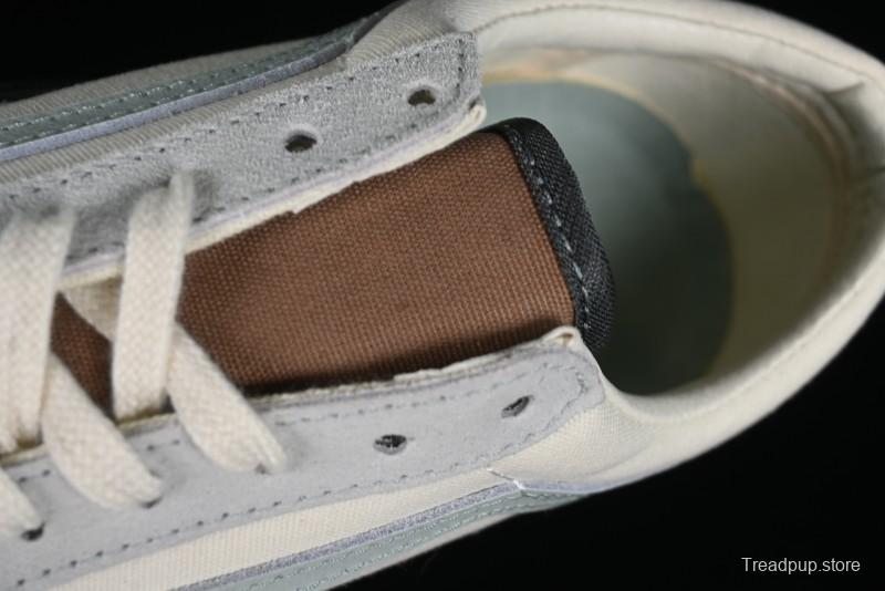 Vans Old Skool Reissue 136 Retro Casual Vulcanized Sneakers in Gray Blue White - VN000CRPGRN