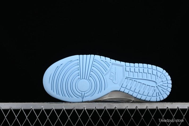 Nike SB Dunk Low Gucci Collaboration - Beige & Light Blue Crochet Fabric Anniversary High-End Custom Low-Top Casual Skate Shoes - DQ1098-376