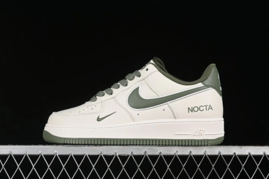Nike Nocta x Nike Air Force 1 '07 Low Casual Sneakers in Beige Green - NO0224-027