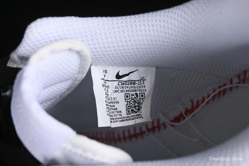 Nike Air Force 1 '07 Low Custom Hand-Painted 2D Theme with Broken Three-Hook Shadow and Strap - CW2288-111