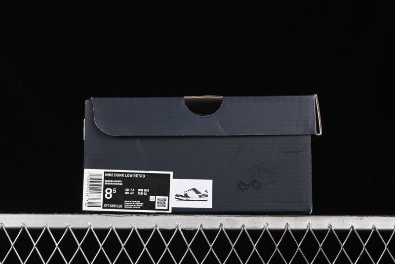 Nike SB Dunk Low Dior Collaboration - Black Grey Pattern Anniversary High-End Custom Low-Top Casual Sneakers - XY1688-010