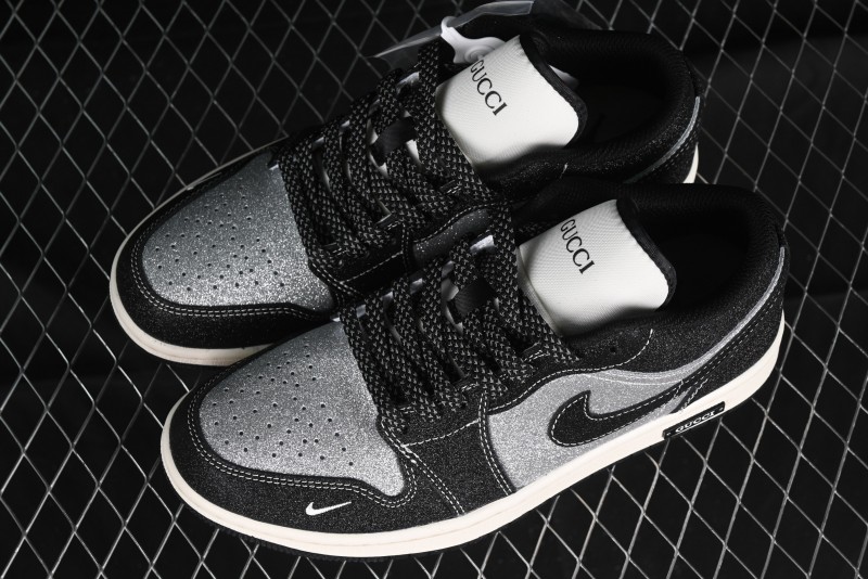 Nike Air Jordan 1 Low Retro Basketball Shoes Custom Starry Sky Design - SJ9950-012