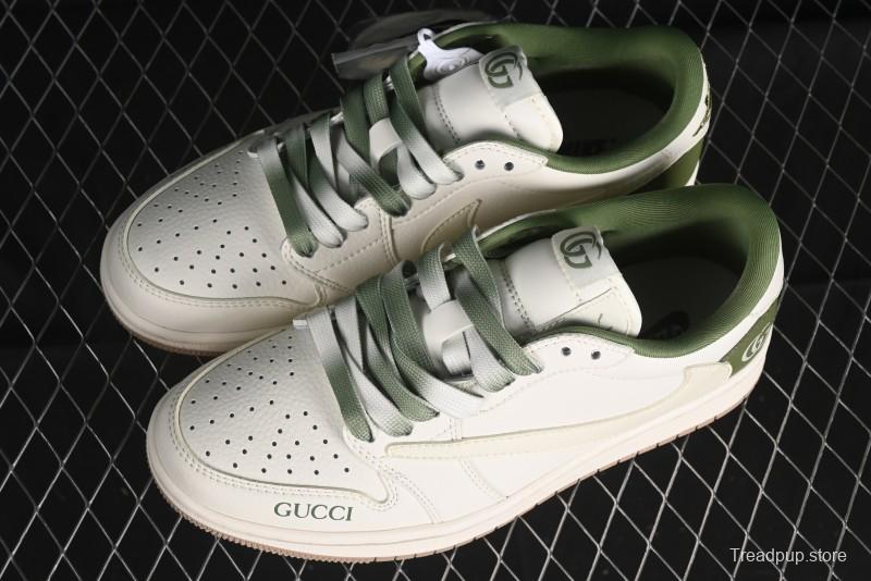 Nike Travis Scott x Fragment Design x Air Jordan 1 Low OG SP AJ1 Low-Top Casual Sneakers - XY2688-105