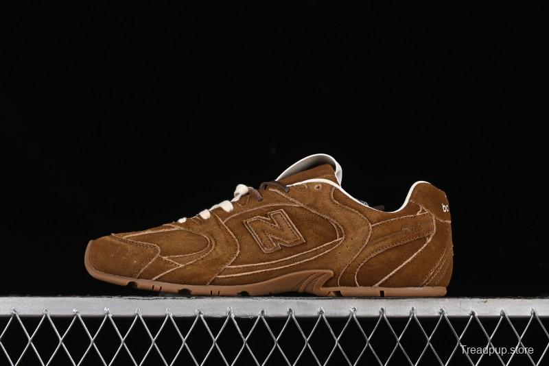 Miu Miu x New Balance 530 Low-Top Retro Running Shoes with Deconstructed Design - 38165