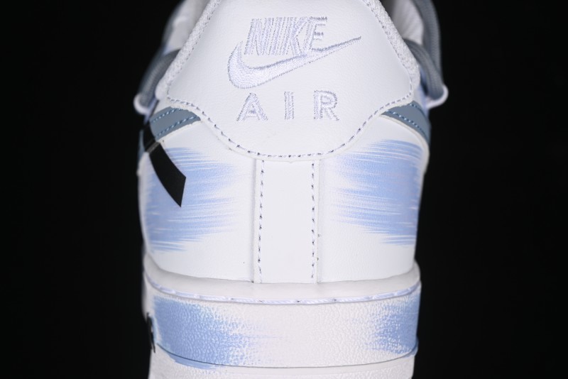 Nike Air Force 1 '07 Low Anime Theme Purple-Blue Spray Custom Casual Sneakers - ZH0316-029