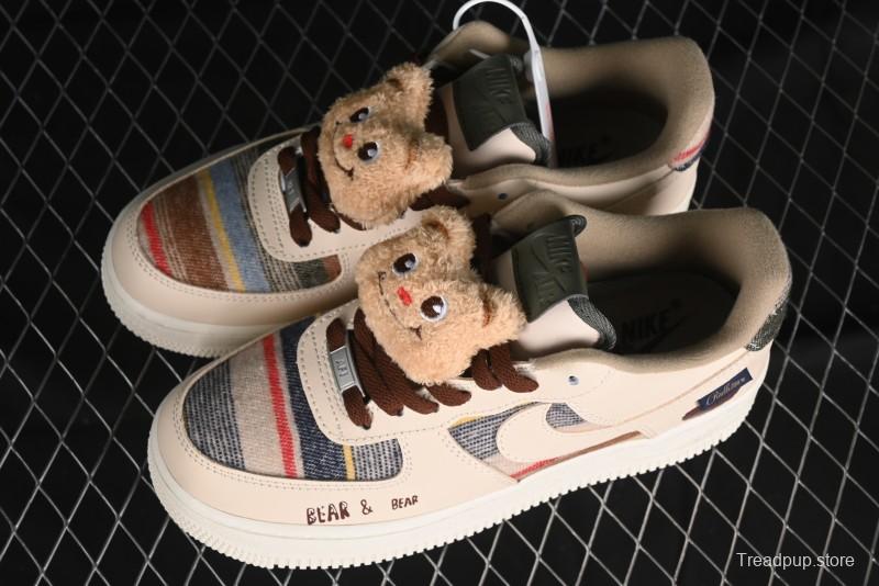 Nike Air Force 1 '07 Low Farting Bear Casual Sneakers - CW2289-230