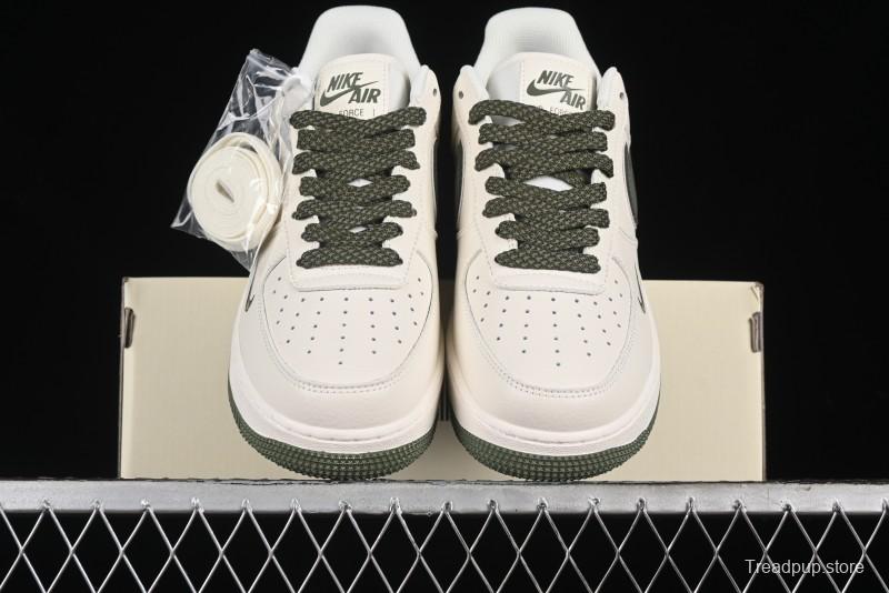 Nike Air Force 1 '07 Low QR Code Military Green Starry Sky Casual Sneakers - CU1836-966