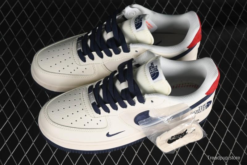Nike Air Force 1 '07 Low The North Face Collaboration - White Blue Red Casual Sneakers - XZ6188-016