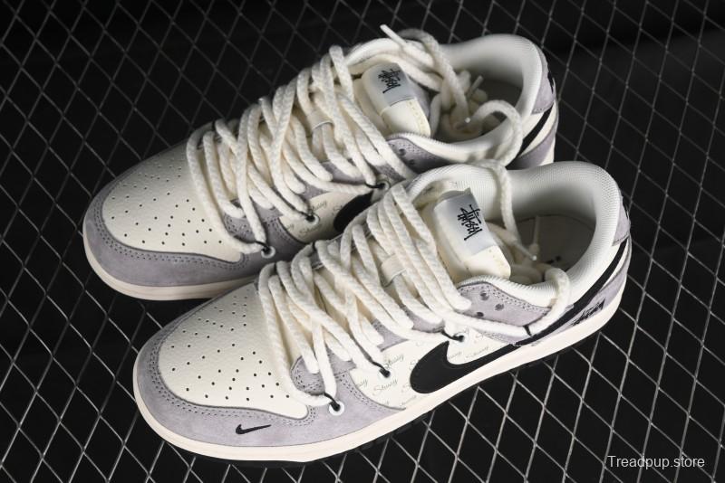 Nike SB Dunk Low Stussy Anniversary Edition Customized Low-Top Casual Skate Shoes - SJ2068-293