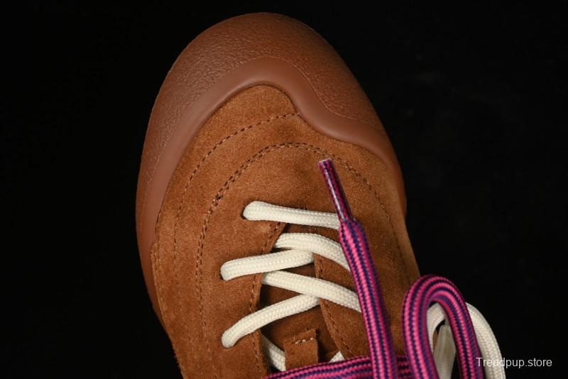 Alexander McQueen Flexion Retro Sneakers in Brown/Suede with Anatomical Design - 2024s