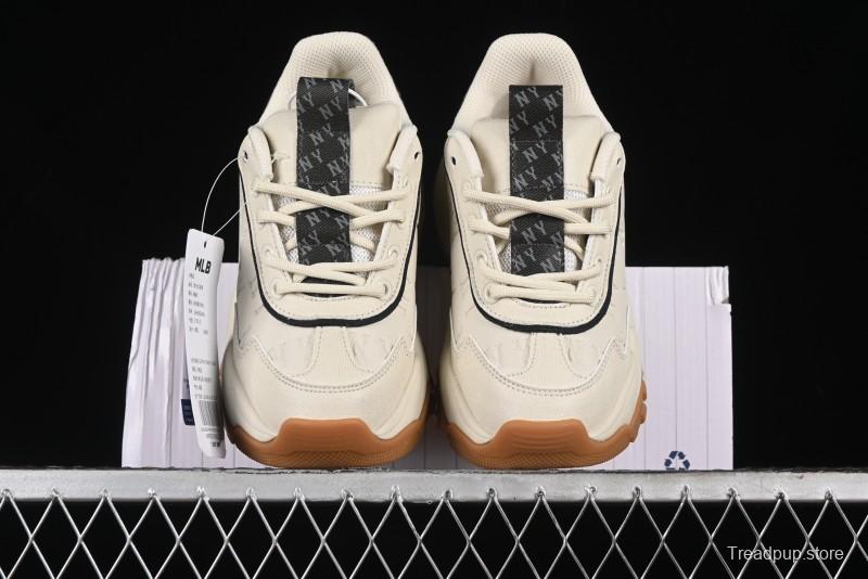 New York Yankees MLB Bigball Chunky Embo Monogram Thick Sole Sandals - 3ASHBEM4N50IVS