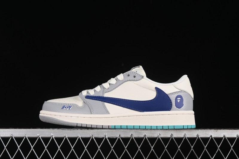 Nike Travis Scott x Fragment Design x Air Jordan 1 Low OG SP AJ1 Bape Collaboration - LJ5188-021